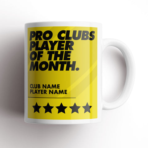Pro Clubs Player Of The Month Award Mug