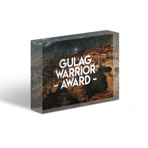 Gulag Warrior Glass Block Award