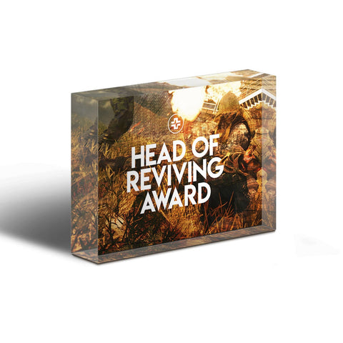 Head Of Reviving Glass Block Award