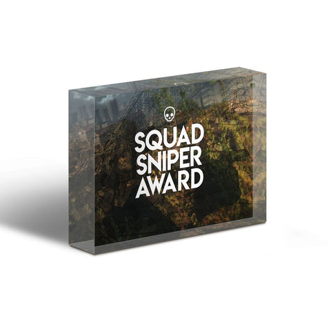 Squad Sniper Glass Block Award